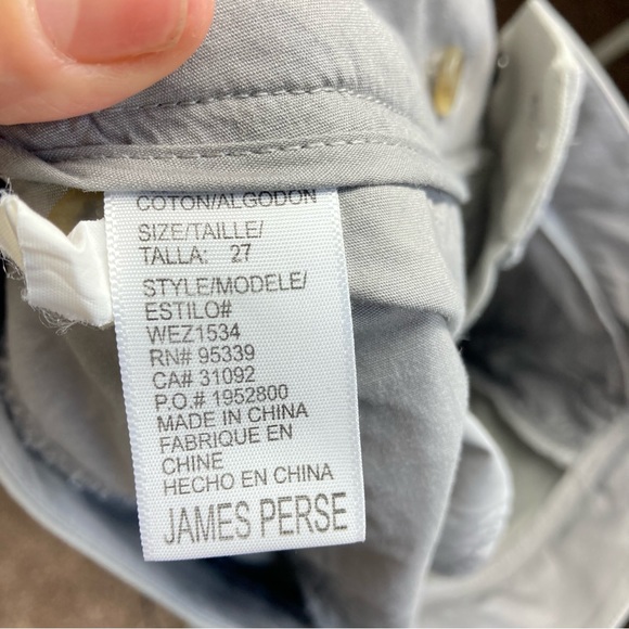 James Perse Pleated Culotte Crop Pants 27 Jersey Matte Gray Cotton Capri - Picture 16 of 16